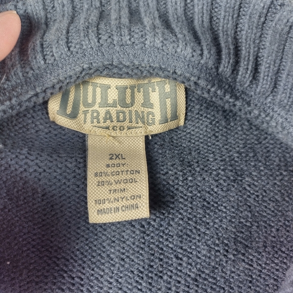 Duluth Men's Size 2xl Double Knit Sweater Cabin Wear - Picture 2 of 11